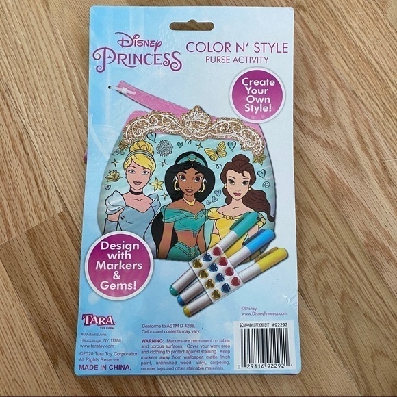 Disney Princess Color N’ Style Purse Activity NWT - Picture 2 of 2